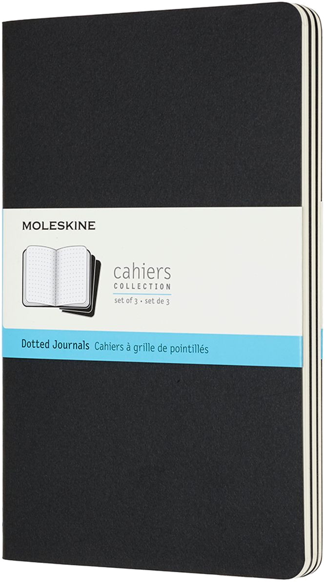 Moleskine Cahier Large Journal - Dotted - Set of 3 - Assorted