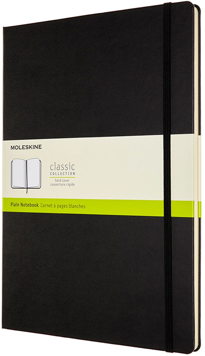 Moleskine Classic Hardback A4 Notebook - Plain - Black