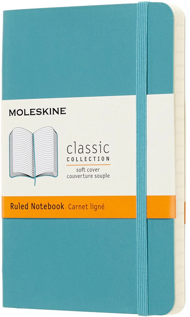 Moleskine Classic Soft Cover Pocket Notebook - Ruled - Assorted