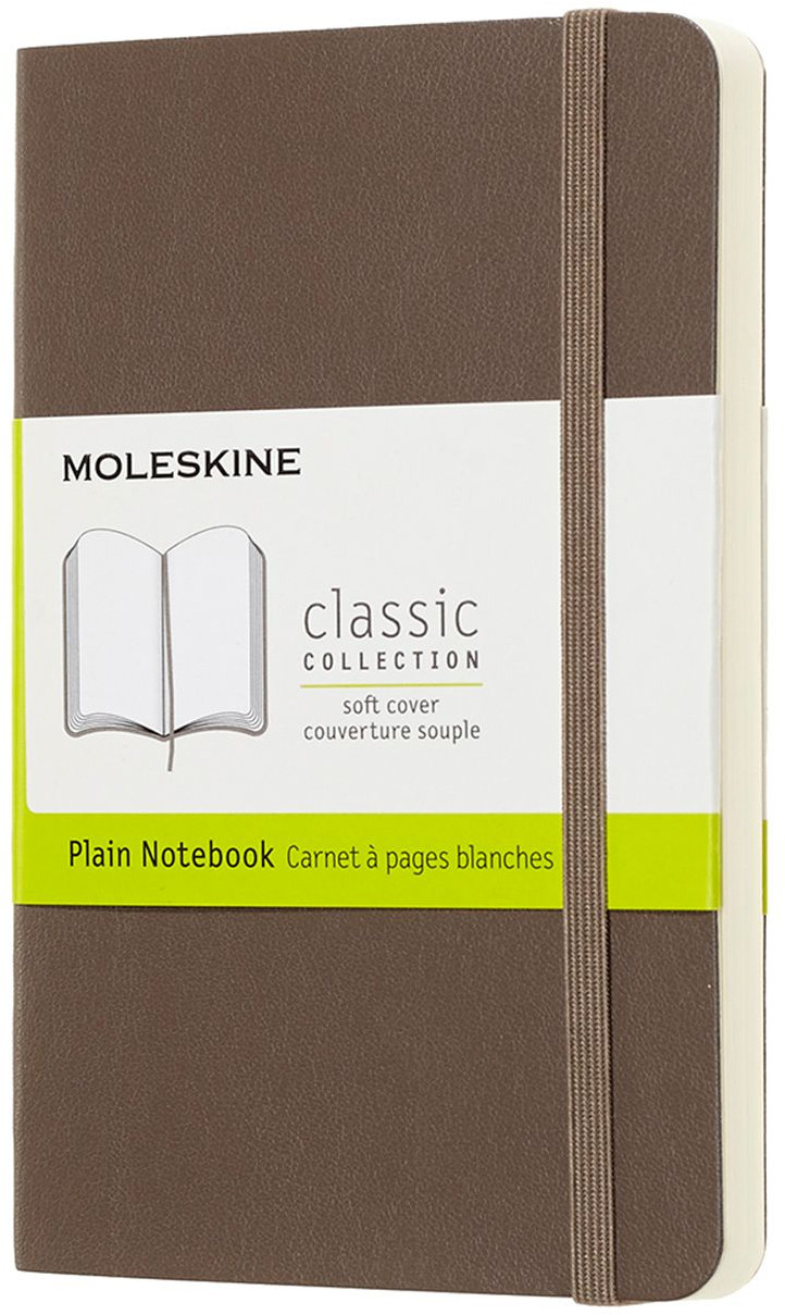 Moleskine Classic Soft Cover Pocket Notebook - Plain - Assorted