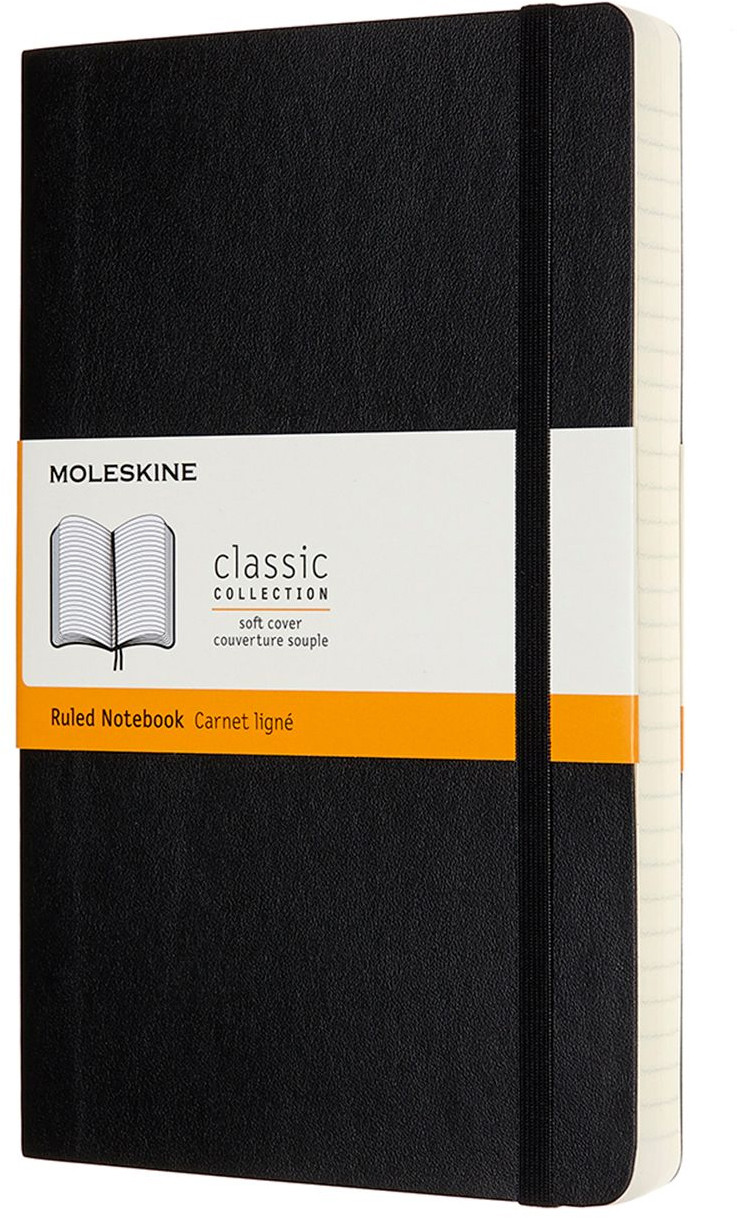 Moleskine Classic Soft Cover Large Expanded Notebook - Ruled - Assorted