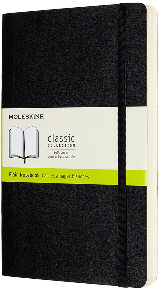 Moleskine Classic Soft Cover Large Expanded Notebook - Plain - Assorted