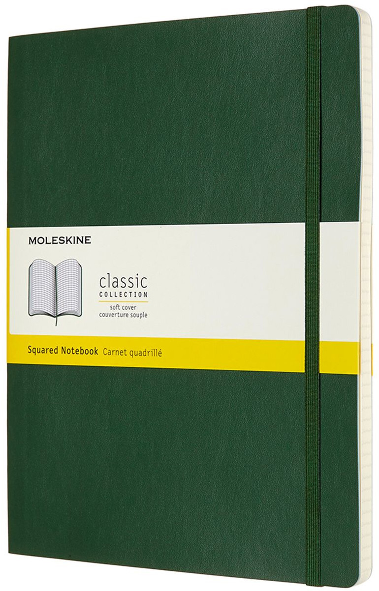 Moleskine Classic Soft Cover Extra Large Notebook - Squared - Assorted