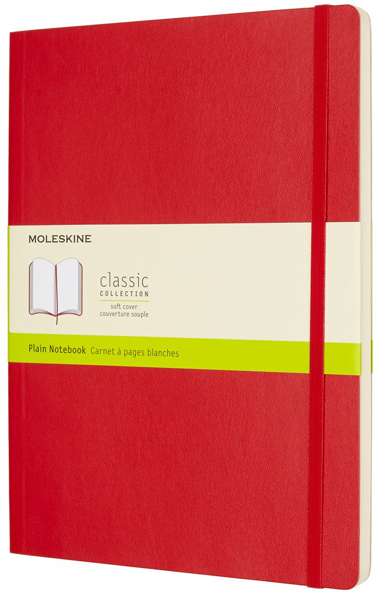 Moleskine Classic Soft Cover Extra Large Notebook - Plain - Assorted