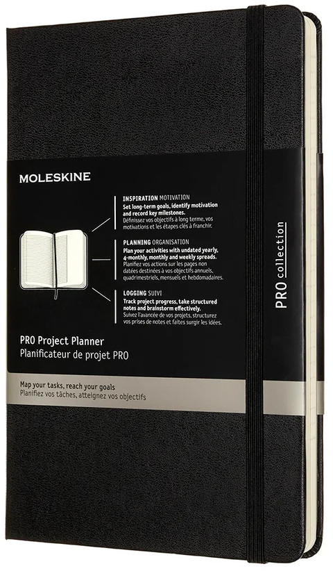 Moleskine Pro Hardback Large Project Planner - Black
