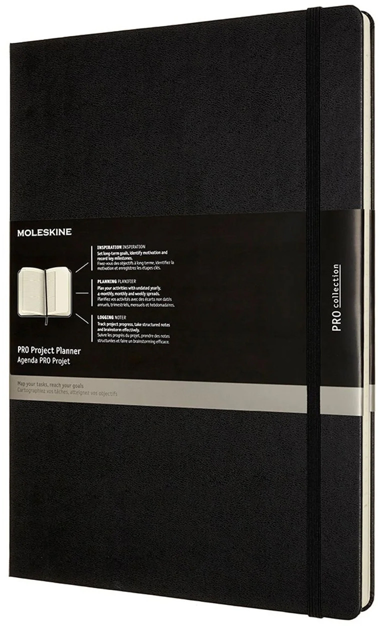 Moleskine Pro Hardback A4 Project Planner - Black