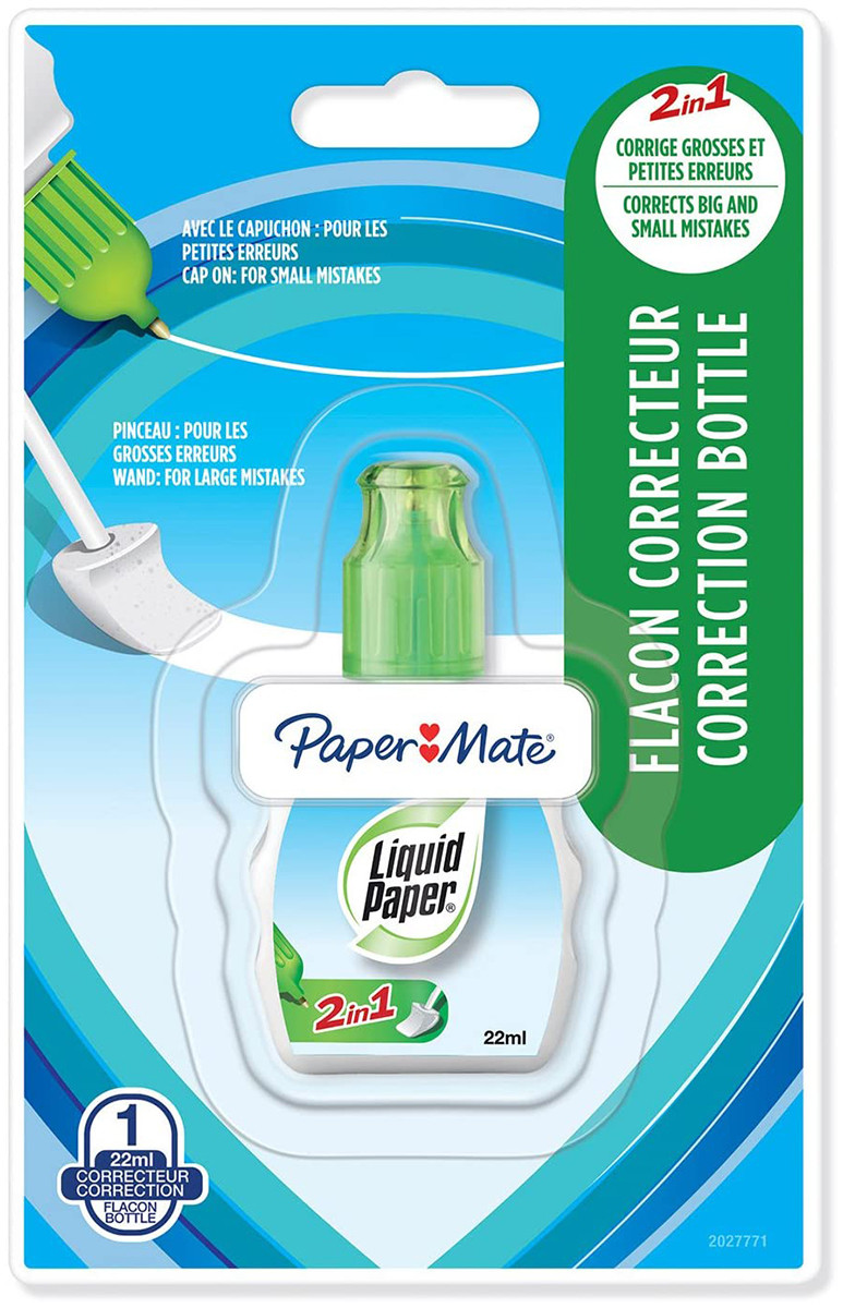 Papermate Correction Fluid - Dual Tip