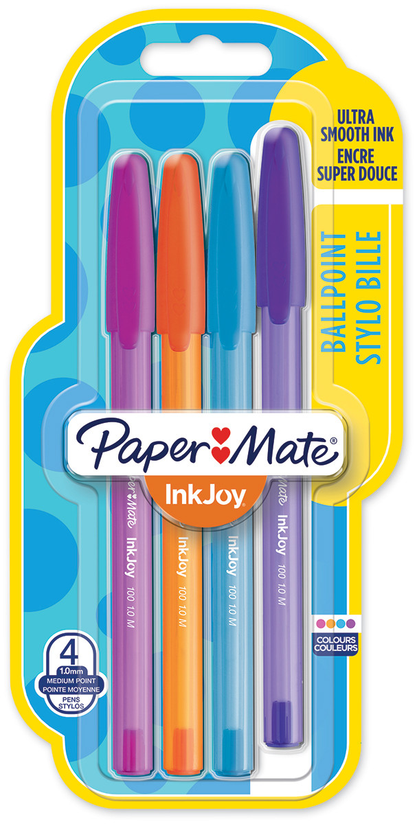 Paper Mate stylo bille 4 couleurs InkJoy Quatro fun