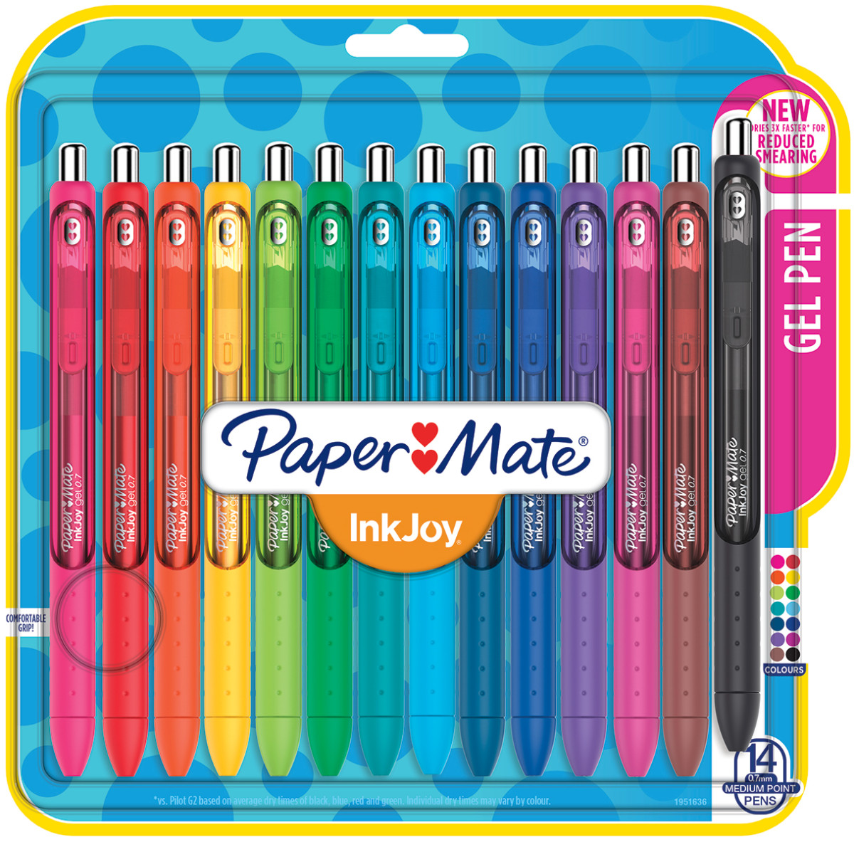 Paper Mate InkJoy Gel Pen Medium Tip - 14 Colours