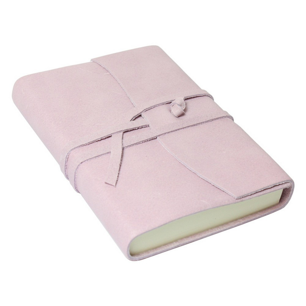 Papuro Amalfi Leather Journal - Soft Pink - Small