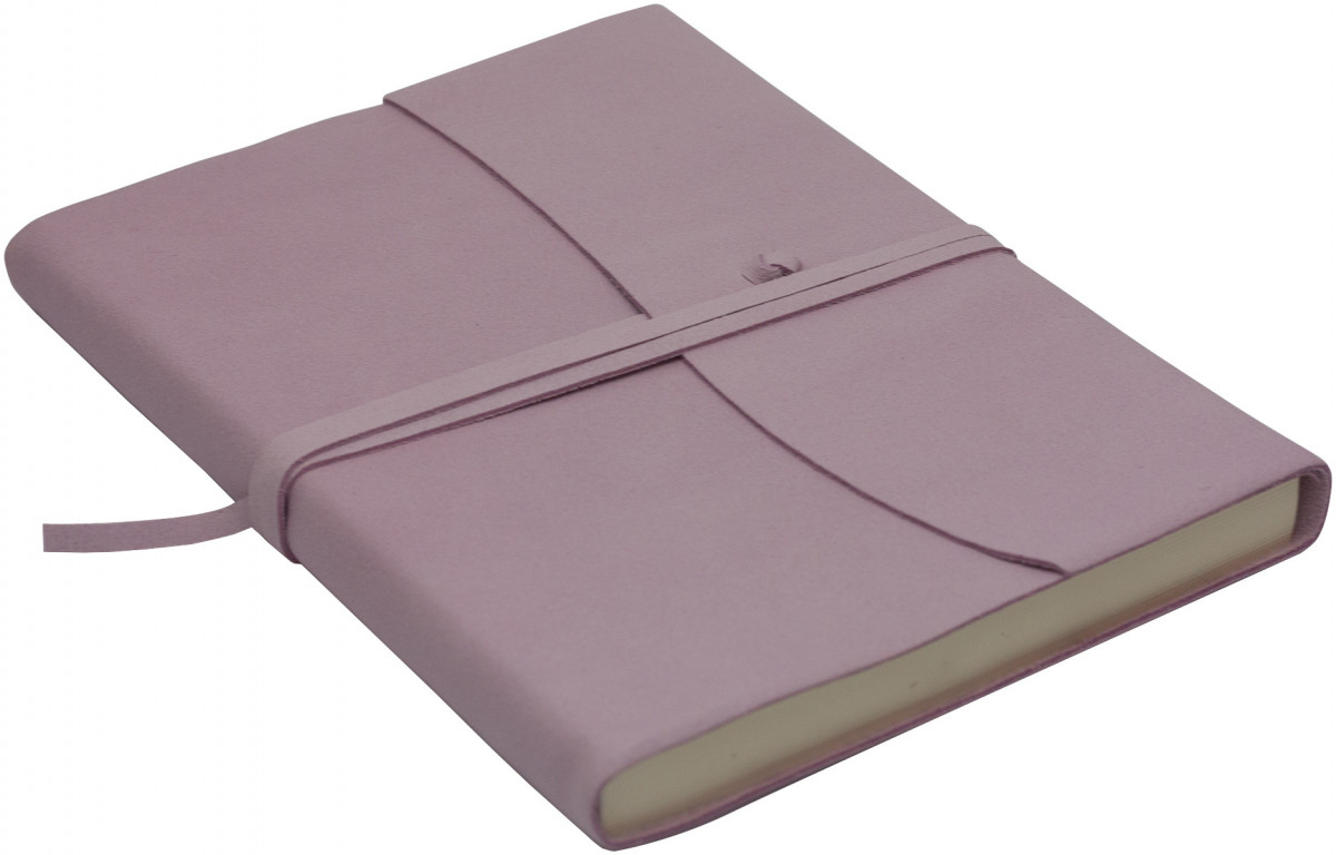 Papuro Amalfi Leather Journal - Pink - Large
