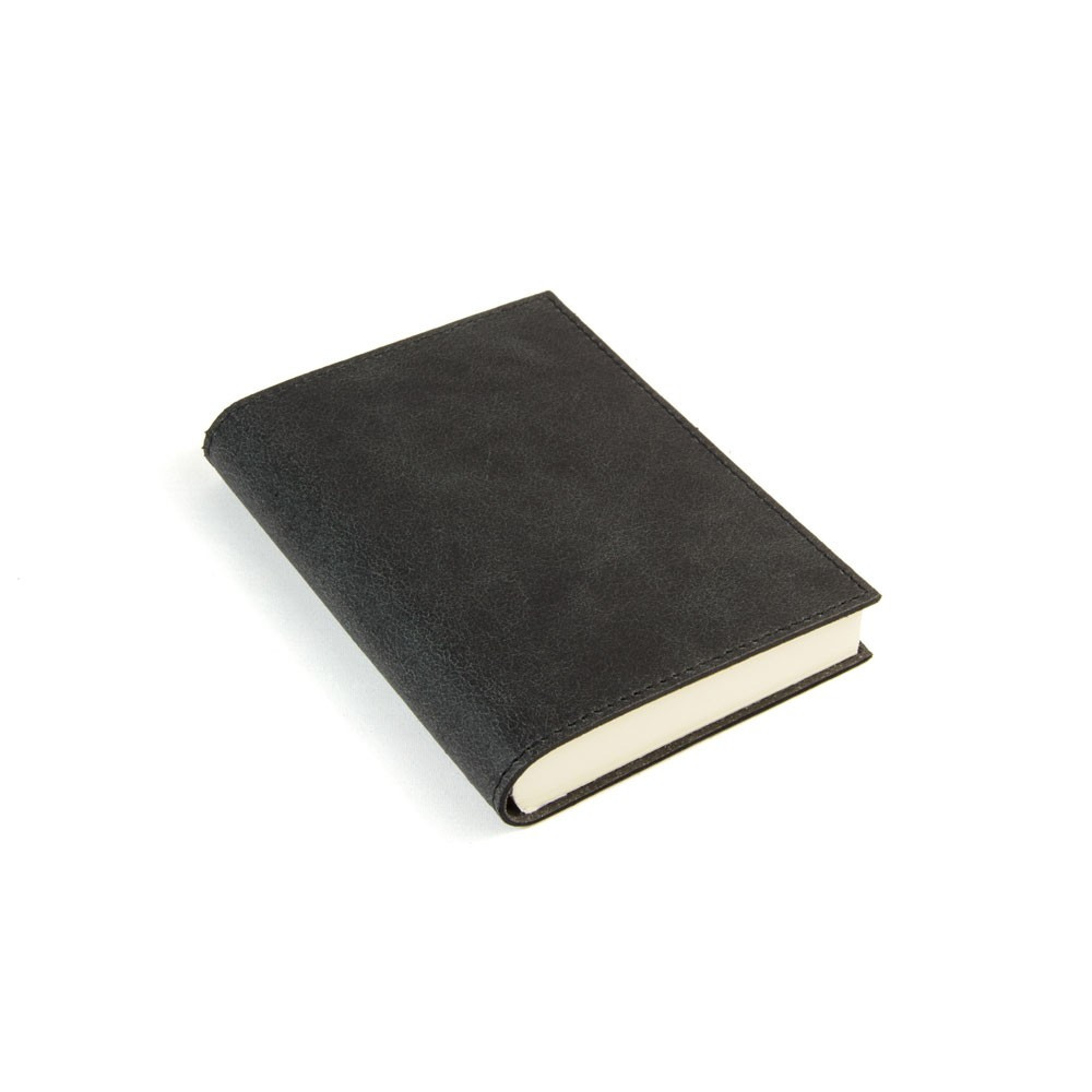 Papuro Capri Leather Journal - Black - Small