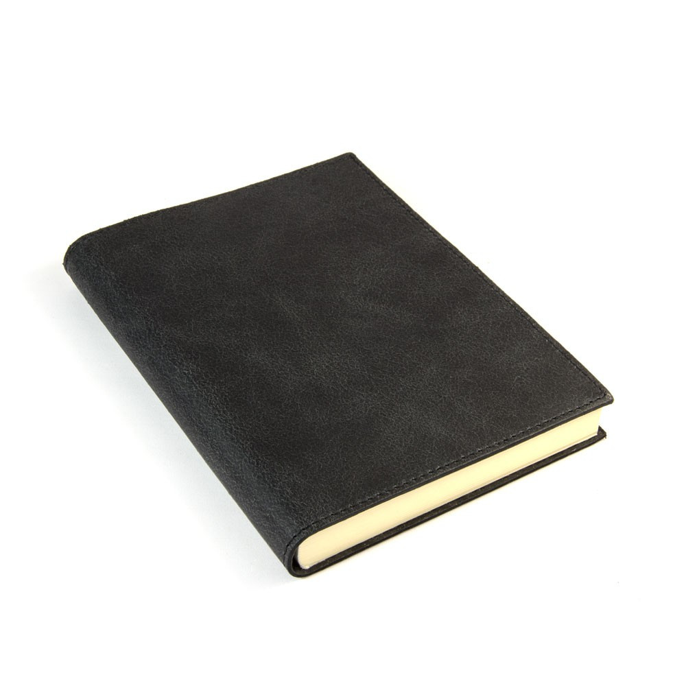 Papuro Capri Leather Journal - Black - Medium