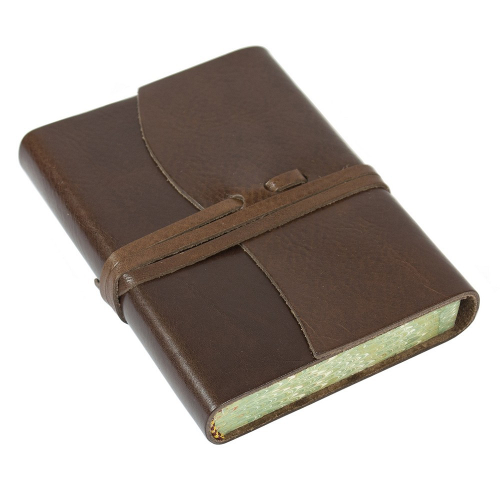 Papuro Roma Leather Journal - Chocolate - Small