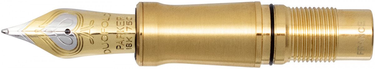 Parker Duofold Prestige Centennial Nib - Solid 18k Gold Bi-Tonal