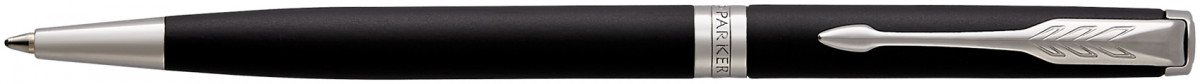 Parker Sonnet Slim Ballpoint Pen - Matte Black Chrome Trim