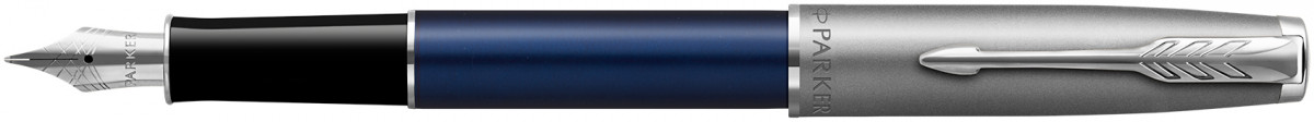Parker Sonnet Essentials Fountain Pen - Matte Blue & Sandblasted Steel