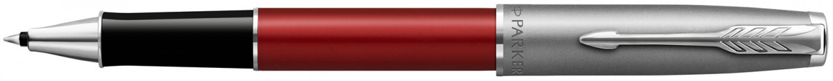Parker Sonnet Essentials Rollerball Pen - Matte Red & Sandblasted Steel