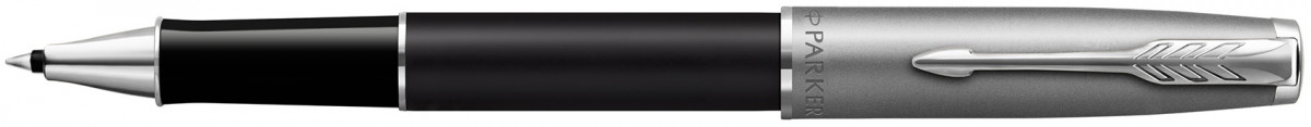 Parker Sonnet Essentials Rollerball Pen - Matte Black & Sandblasted Steel