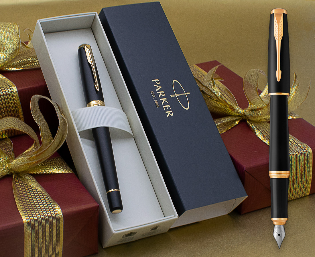 Fountain Pen - Muted Black Gold Trim | | Online Pen Company