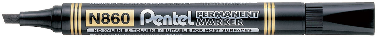 Pentel N860 Permanent Marker - Chisel Tip