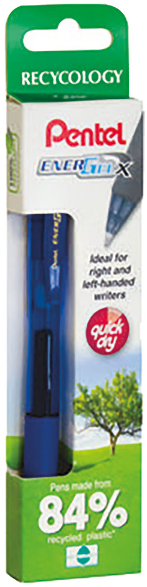 Pentel EnerGel X Retractable Rollerball Pen - Blue (Pack of 2)