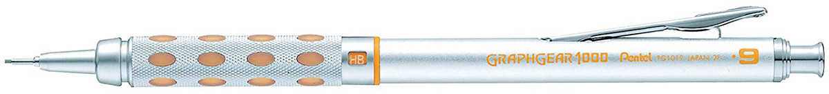 Pentel : Graphgear 1000 : Mechanical Clutch Pencil : 0.5mm