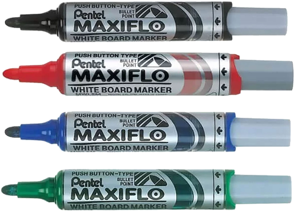 Pentel Maxiflo NLF60 - maqueur permanent - pointe biseautée (2/4,5mm) -  Schleiper - Catalogue online complet