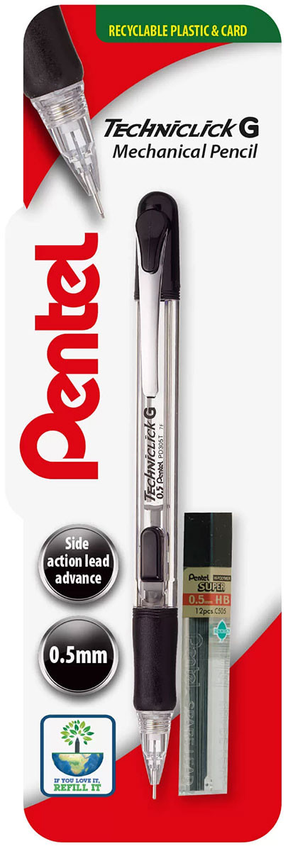 Pentel Techniclick-G with Leads (Pack of 12)