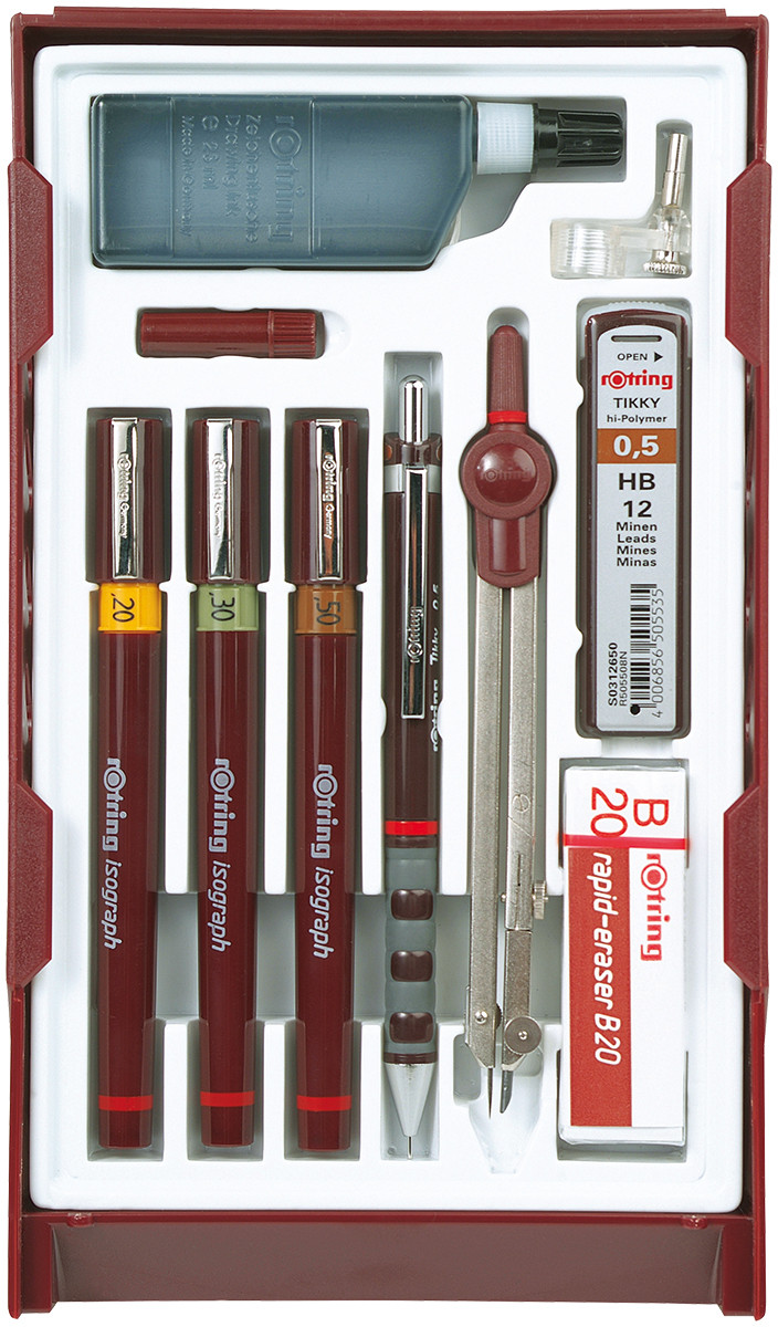 Rotring Isograph Master Set - 0.20mm/0.30mm/0.50mm