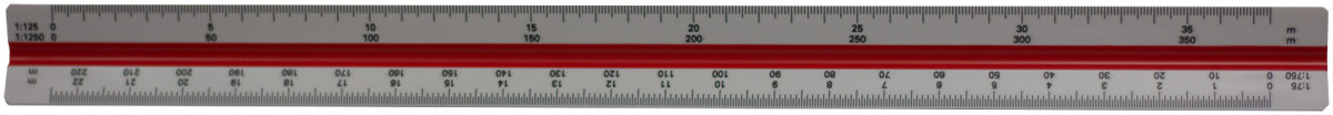 Rotring Architect Triangular Reduction Scale - 1:1 to 1:1250