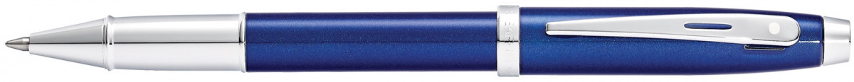 Sheaffer 100 Rollerball Pen - Blue Lacquer Chrome Trim