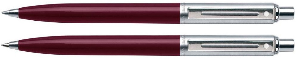 Sheaffer Sentinel Ballpoint Pen & Pencil Set - Burgundy Nickel Trim