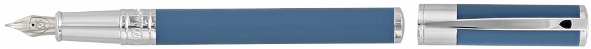 S.T. Dupont D-Initial Fountain Pen - Matte Shark Blue