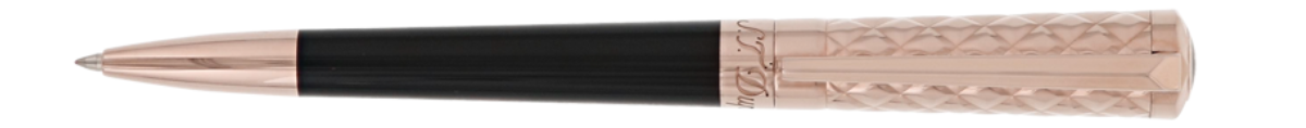 S.T. Dupont Liberte Rollerball Pen - Black & Pink Gold
