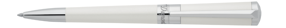 S.T. Dupont Liberte Ballpoint Pen - Pearl White & Palladium