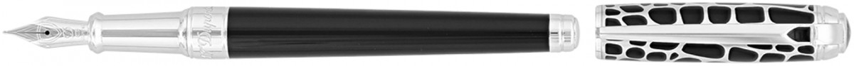S.T. Dupont Line-D Medium Fountain Pen - Dandy Black
