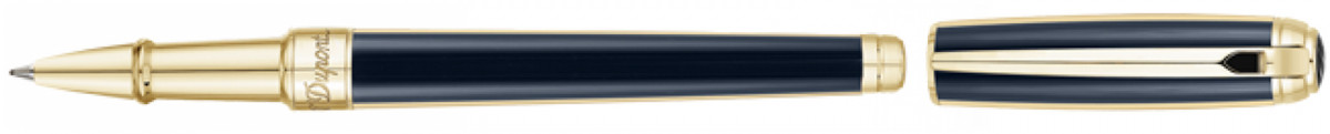 S.T. Dupont Line-D Medium Rollerball Pen - Windsor Blue & Gold