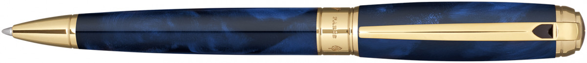 S.T. Dupont Line-D Large Ballpoint Pen - Atelier Blue & Palladium