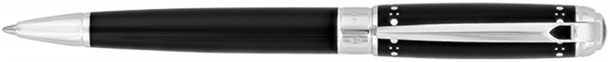 S.T. Dupont Line-D Medium Ballpoint Pen - Dandy Black & Palladium