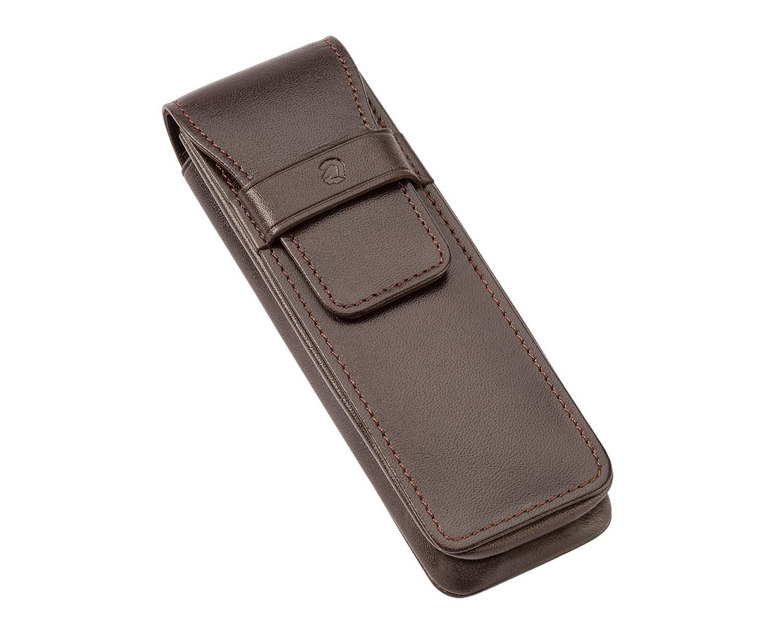 Staedtler Premium Double Leather Pen Pouch - Brown