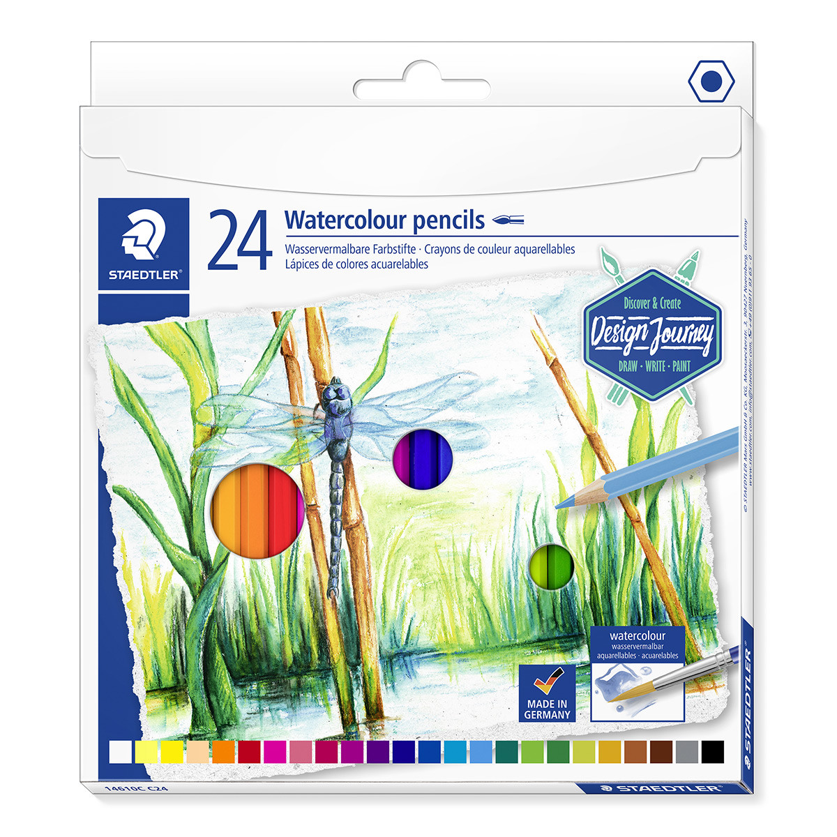 ik lees een boek pijn Irrigatie Staedtler Design Journey Watercolour Pencils - Assorted Colours (Pack of 24)  | 14610C C24 | The Online Pen Company