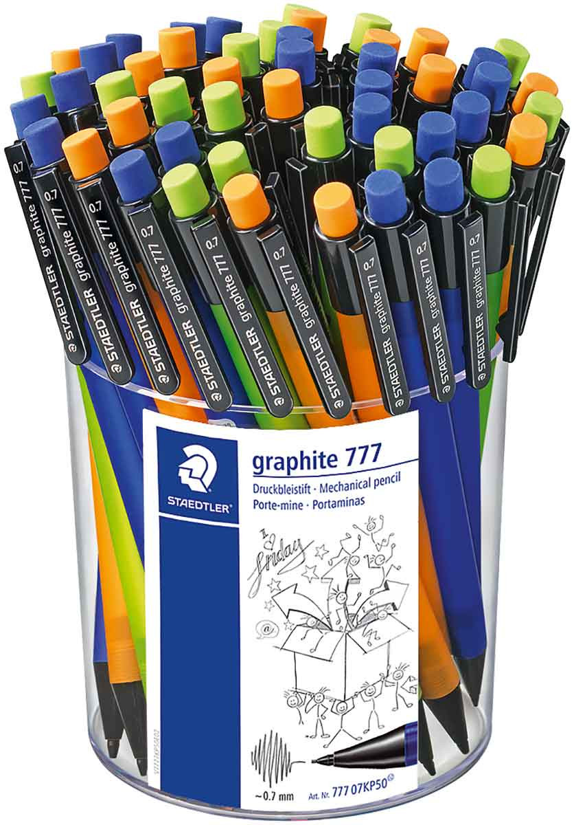 Staedtler Graphite 777 Mechanical Pencils 0.7mm Assorted Colours