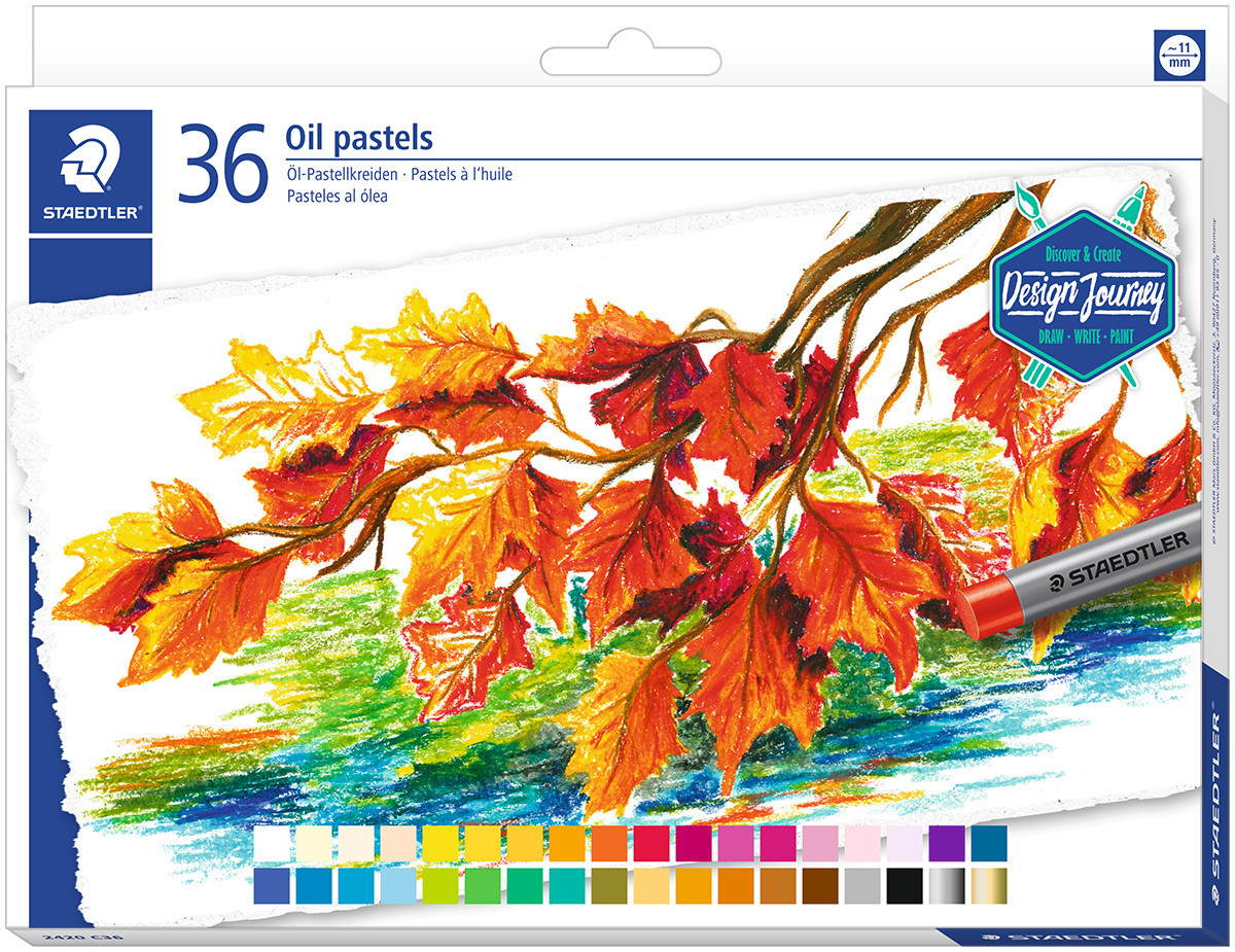 Staedtler Karat Oil Pastels - Assorted Colours (Tin of 36)
