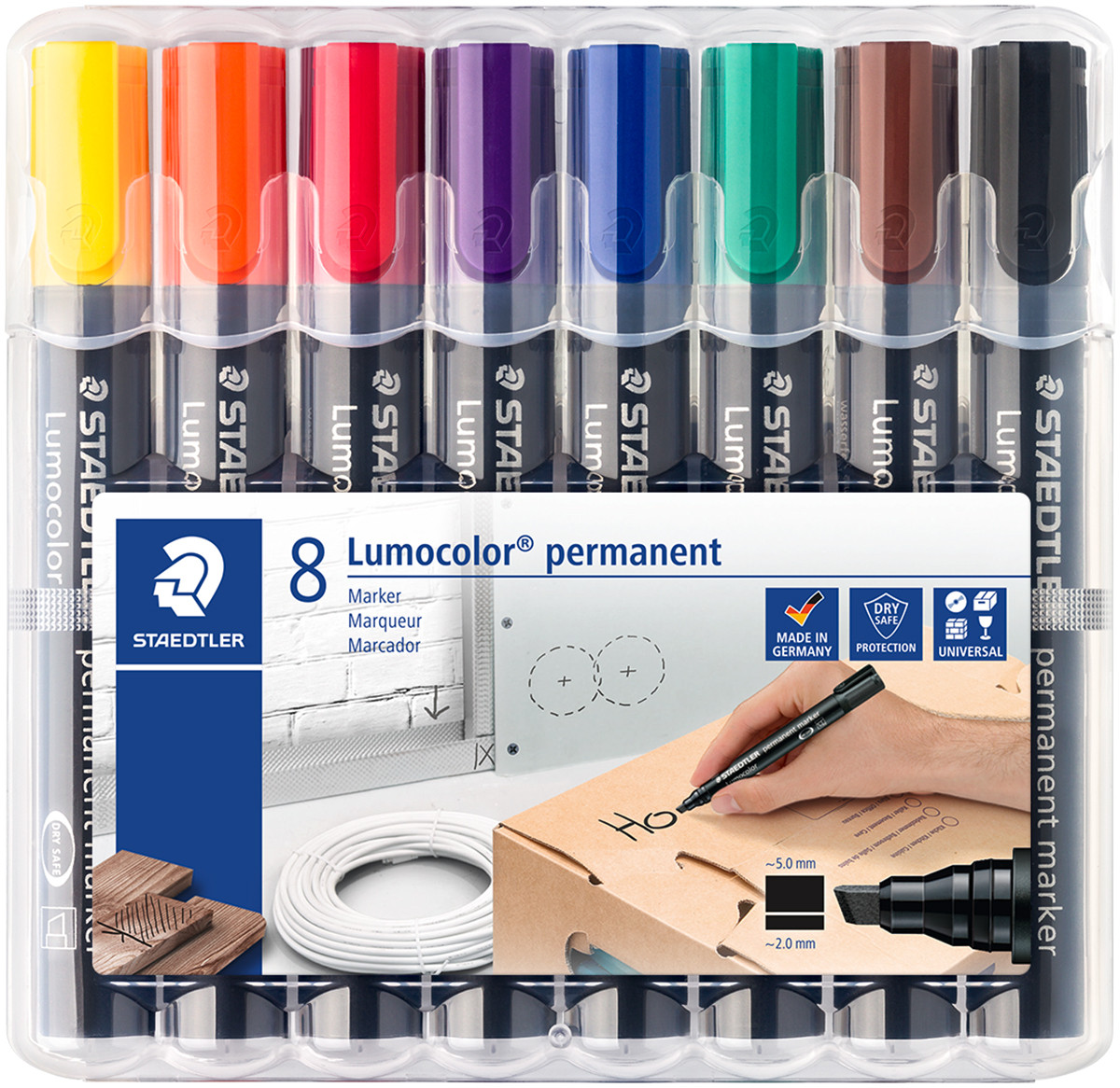 Staedtler Lumocolor 318 C10 Pack de 10 Rotuladores Permanentes