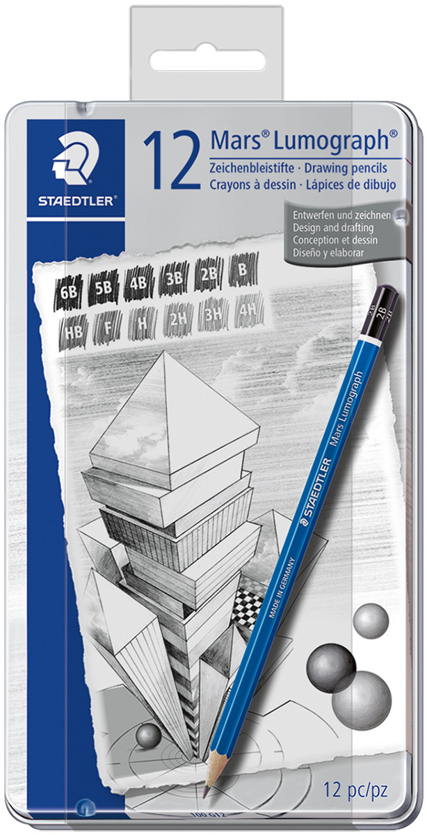 Lápices Staedtler Mars Lumograph 12