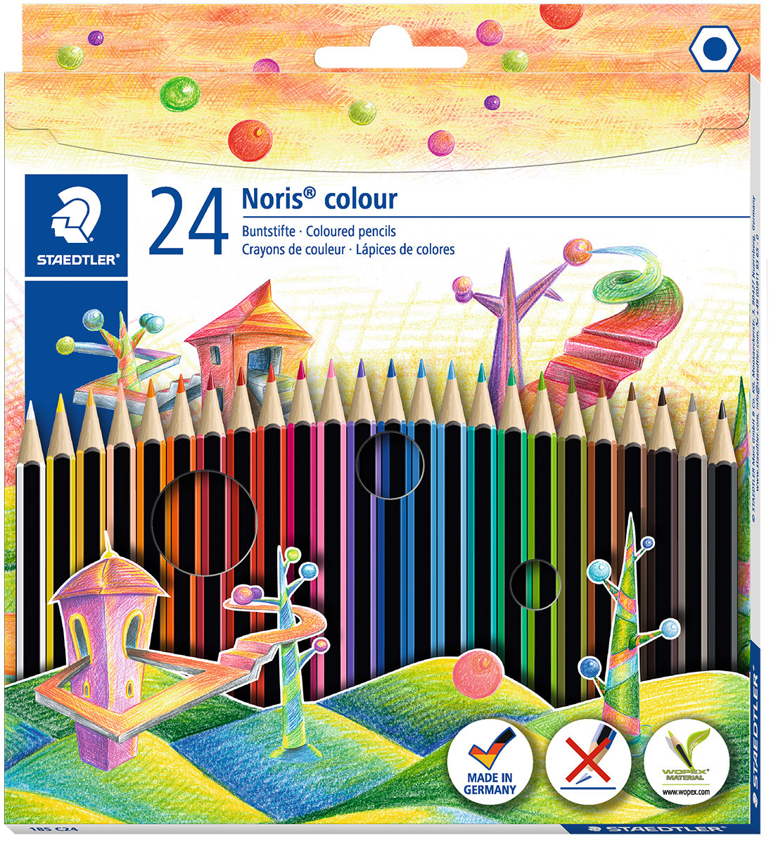 Staedtler Noris Club 144 Nc24 Colouring Pencils Assorted Colours 24 Pk Free... 
