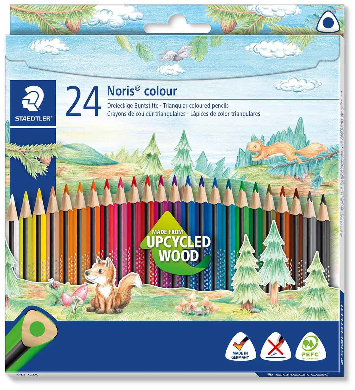 Staedtler Noris Colouring Pencils - Assorted Colours (Pack of 24)