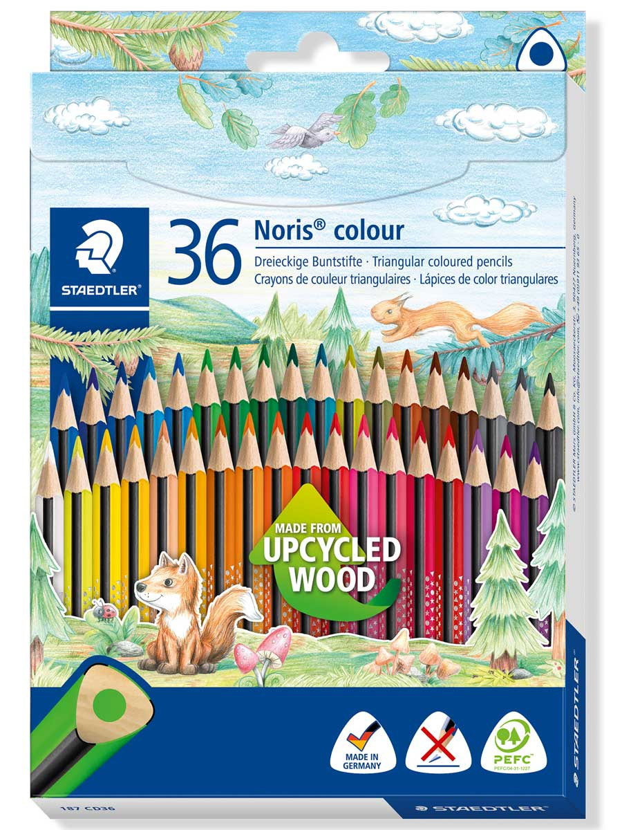 Staedtler Noris Colouring Pencils - Assorted Colours (Pack of 36)
