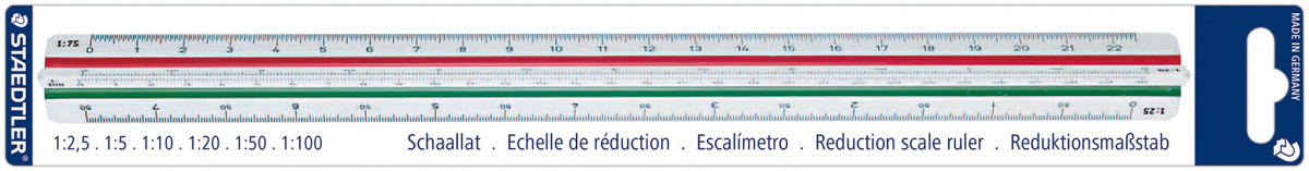 Staedtler Mars Reduction Scale Rule - Scale DIN